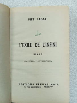 L'exilé de l'infini. Piet Legay