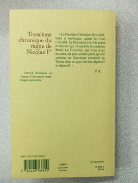 Troisième chronique du règne de Nicolas Ier. Rambaud Patrick