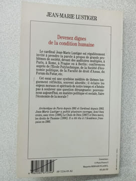 Devenez digne de la condition humaine. Lustiger Jean-Marie