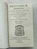 Breviarium Lingonense - Illustrissimi Et Reverendissimi In Christo Patris. D.D. Gilberti- Pauli Aragonnès D'Orcet