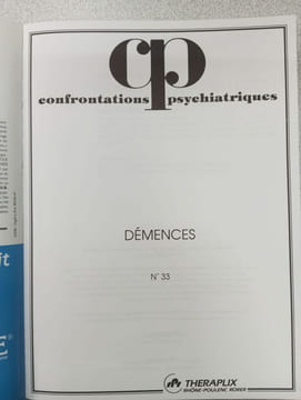 Confrontations psychiatriques - Démences nº 33. undefined