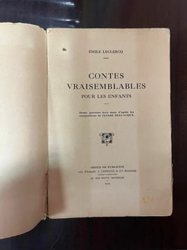 Contes Vraisemblables pour les Enfants (TRES RARE). Emile Leclercq