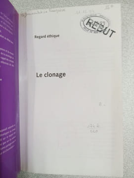 Le clonage. Anne McLaren