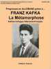 Progressez en allemand grâce à Fraz Kafka : La Métamorphose. Kafka Franz  Vasseur Jean-Pierre