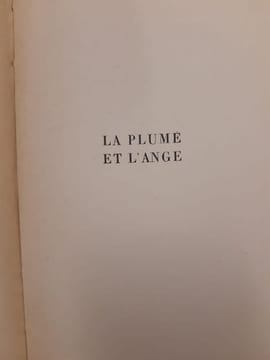 La plume et l'ange. Jacques Bens