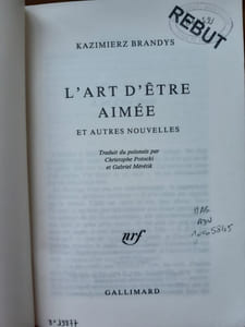 L'art d'être aimée et autres nouvelles