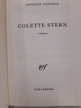 Colette Stern. Conchon Georges