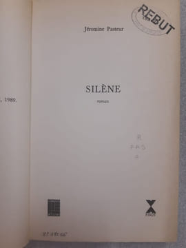 Silène. Pasteur Jéromine