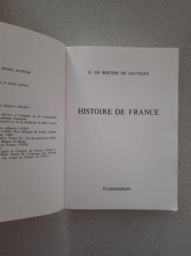 Histoire de France. Bertier De Sauvigny