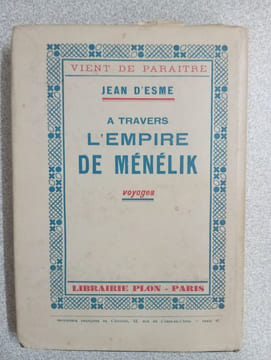 A Travers L'Empire de Menelik. Jean d'Esme