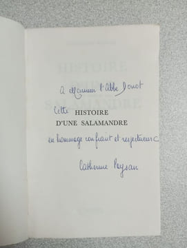Histoire d'une salamandre. CATHERINE PAYSAN