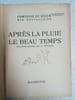 Apres la pluie le beau temps. La comtesse de segur