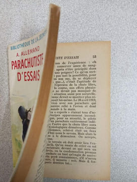 Parachutiste d'essais. André Allemand