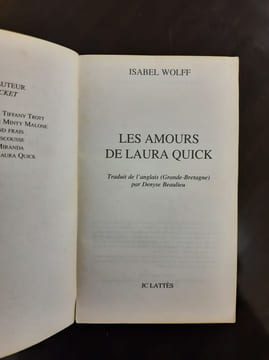 Les amours de Laura Quick. Wolff Isabel Beaulieu Denyse