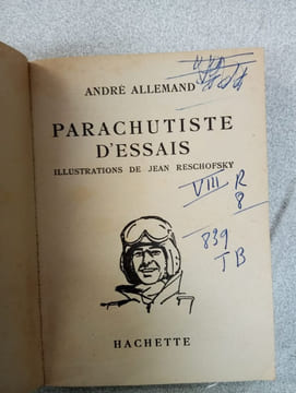 Parachutiste d'essais. Andre Allemand