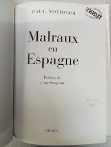 MALRAUX EN ESPAGNE