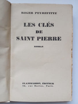 Les clés de saint pierre. Roger Peyrefitte