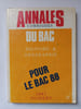 Annales corrig&eacute;es du Bac 1987 - histoire et g&eacute;ographie. 