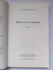 Juste avant l'aurore
