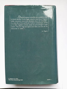 Actes de foi. Erich Segal