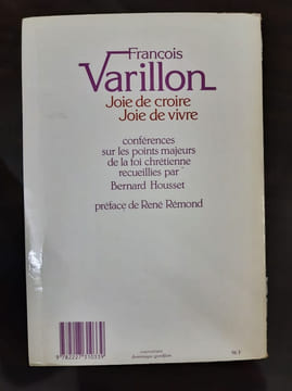 Joie de croire joie de vivre. Varillon François
