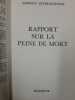 Rapport sur la peine de mort. Amnesty International