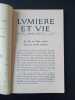 Lvmiere et vie. 