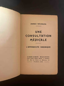Une Consultation médicale : L'appendicite chronique