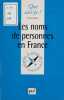 Les noms de personnes en France. Fabre Paul