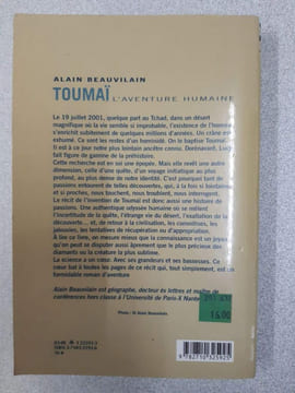 Toumaï L'Aventure Humaine. Alain Beauvilain