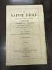 La Sainte Bible commentée d'après la Vulgate et les textes originaux à l'usage des Séminaires et du Clergé.Tome 1. L.-Cl. Fillion