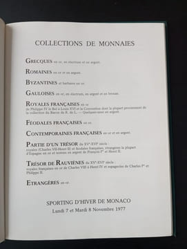 Collections de monnaies et trésors. Collectif