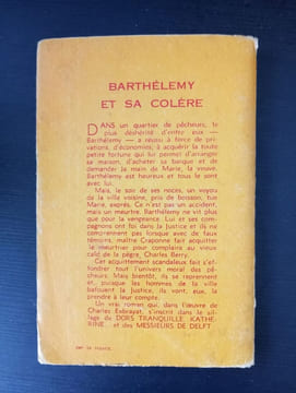 Barthelemy Et Sa Colere. Charles Exbrayat