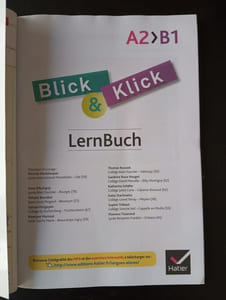 Blick und Klick - Allemand 3e année LV2 Éd. 2017 - Cahier Manuel de l'élève: LernBuch A2 B1