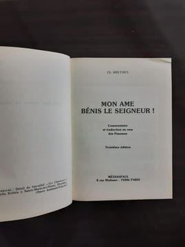 Mon ame benis le seigneur / commentaire et traduction en vers des psaumes. undefined