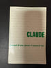 Claude Journal d'une jeune d'aujourd'hui. 