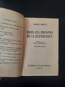 Dans les prisons de la République Préface de Henri Barbusse