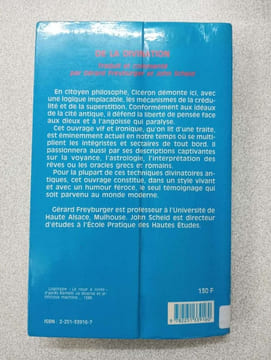 Ciceron de la Divination (La Roue a Livres). François Hartog Michel Casevitz John Scheid