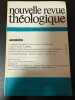 Nouvelle revue théologique 111e annee n°5 tome 101. 