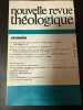 Nouvelle revue théologique 111e annee n°4 tome 101. 