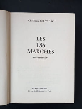 Les 186 marches. Christian BERNADAC