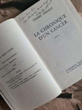 La chronique d'un cancer. Pierre Osenat