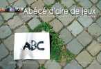 Abécé d'aire de jeux un alphabet écrire Charleroi. 
