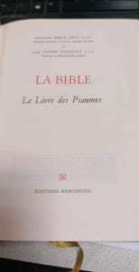 La bible - le livre des psaumes