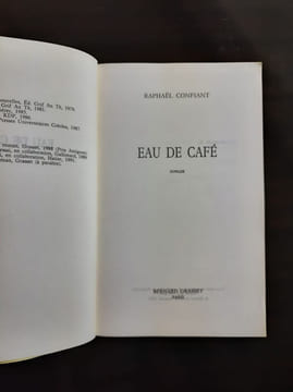 Eau de café. Confiant Raphaël