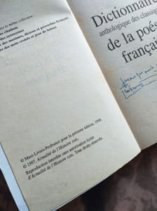 Dictionnaire anthologique de la poésie française