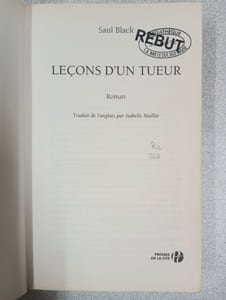 FRE-LECONS DUN TUEUR