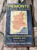 Piemonte e Valle d'Aosta carta altomobilistica regionale motoring mapa. 