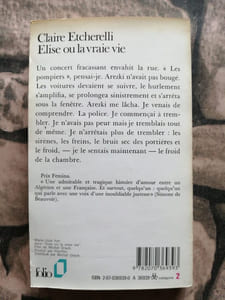 Elise ou la vraie vie