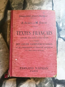 Textes francais lecture expliquée et récitation